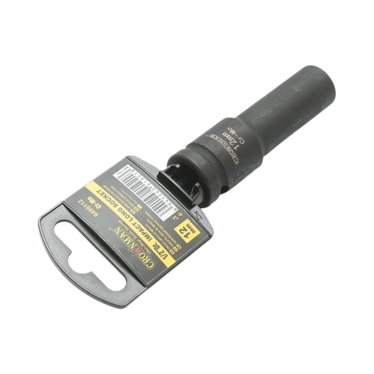 Cheie tubulara de impact lunga 12mm, patrat 1/2 inch Cr-Mo Crownman - imagine 3