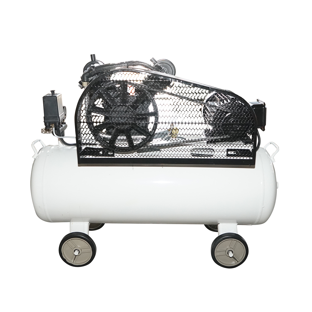 Compresor aer pe curea 100L, motor 2 cilindri in V 3CP, 2.2KW/380V, presiune maxima 8 bar, volum aer aspirat 273 L/min Breckner Germany - imagine 3