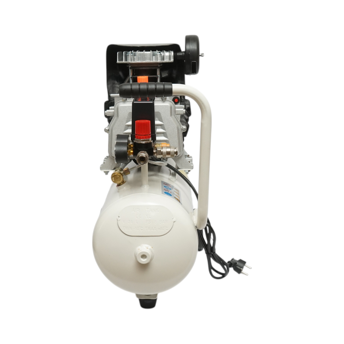 Compresor aer 24L, putere motor 1.5KW/2CP, presiune maxima 8 bar, volum aer aspirat 184 L/min Breckner Germany - imagine 4