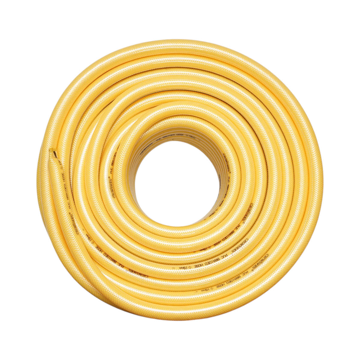 Furtun gradina PVC 3/4 inch (19mm) cu insertie textila impletita 50m/rola Crownman - imagine 2