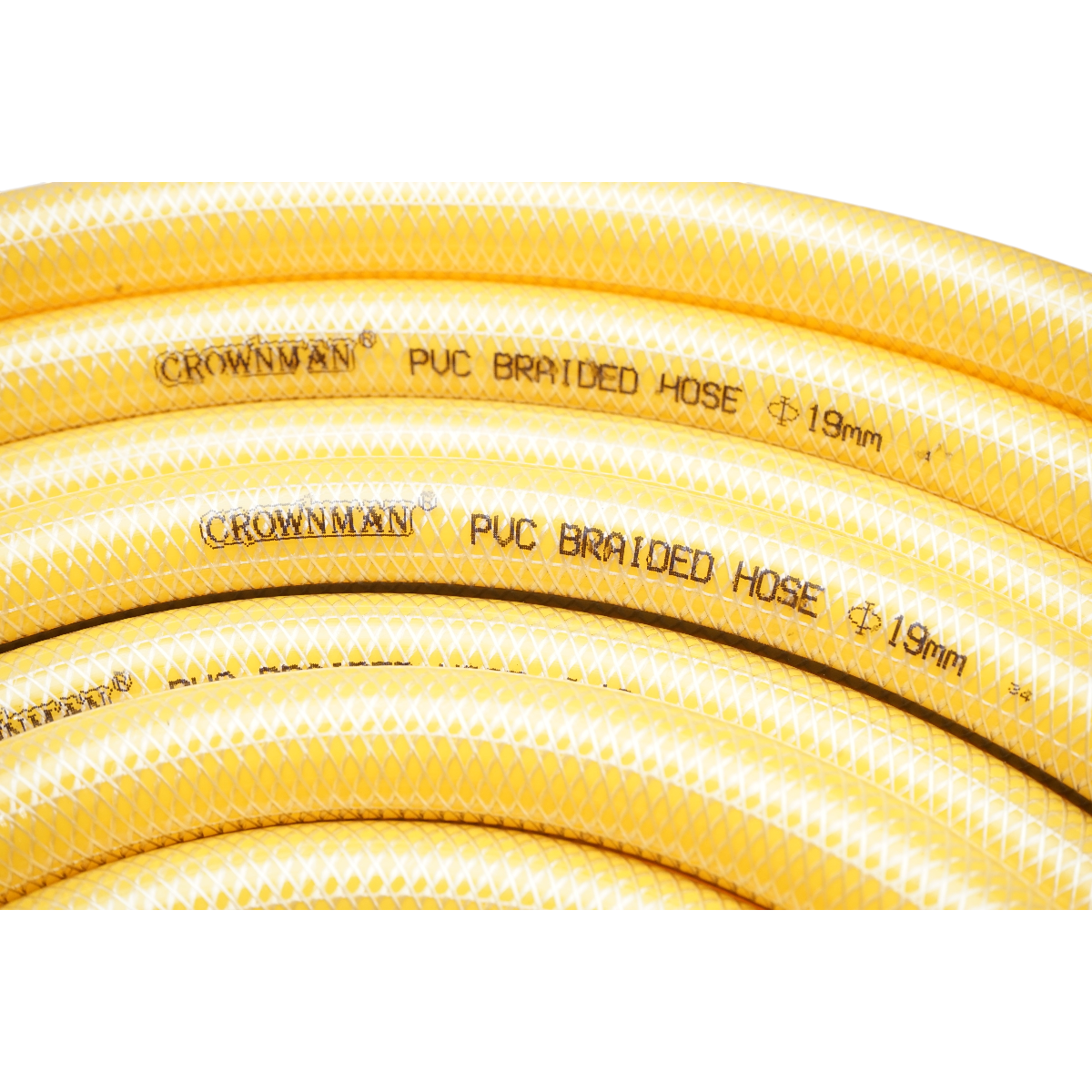 Furtun gradina PVC 3/4 inch (19mm) cu insertie textila impletita 50m/rola Crownman - imagine 3