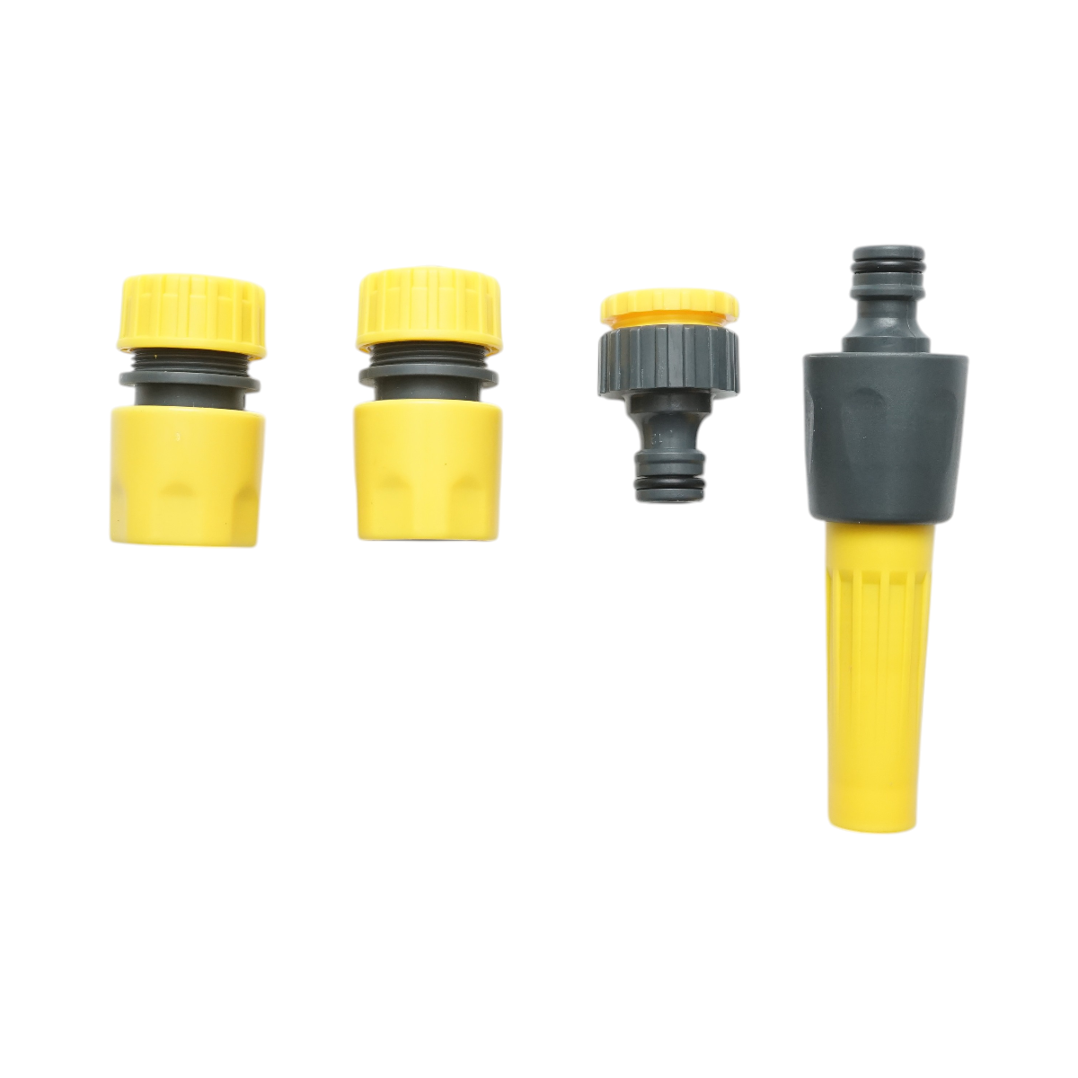 Set rola 7.5m furtun gradina PVC impletit 1/2 inch cu duza stropit reglabila, conectori si adaptor robinet 3/4-1/2 inch Crownman - imagine 4