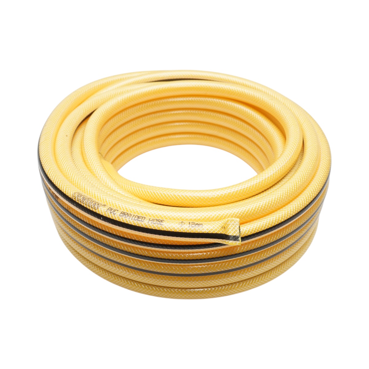 Set rola 15m furtun gradina PVC impletit 1/2 inch cu duza stropit reglabila, conectori si adaptor robinet 3/4-1/2 inch Crownman - imagine 2