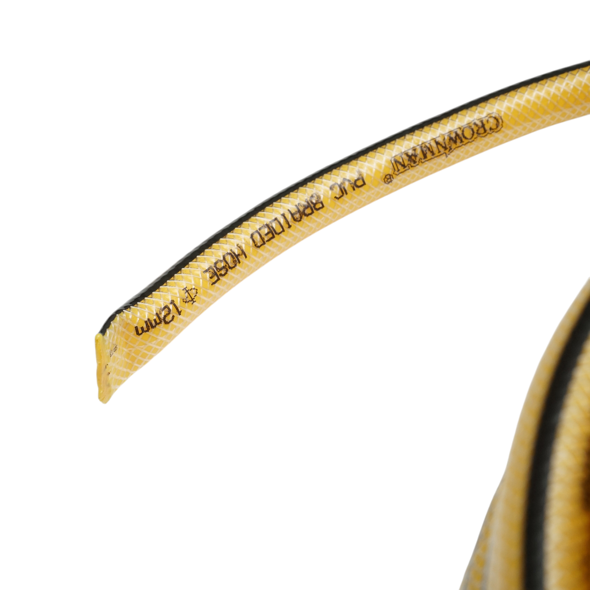 Set rola 22.5m furtun gradina PVC impletit 1/2 inch cu duza stropit reglabila, conectori si adaptor robinet 3/4-1/2 inch Crownman - imagine 5