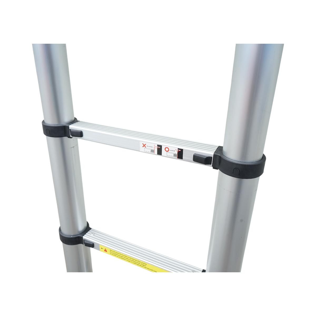 Scara aluminiu telescopica 3.8m, 13 trepte antiderapante, sarcina maxima 150kg Breckner Germany - imagine 7