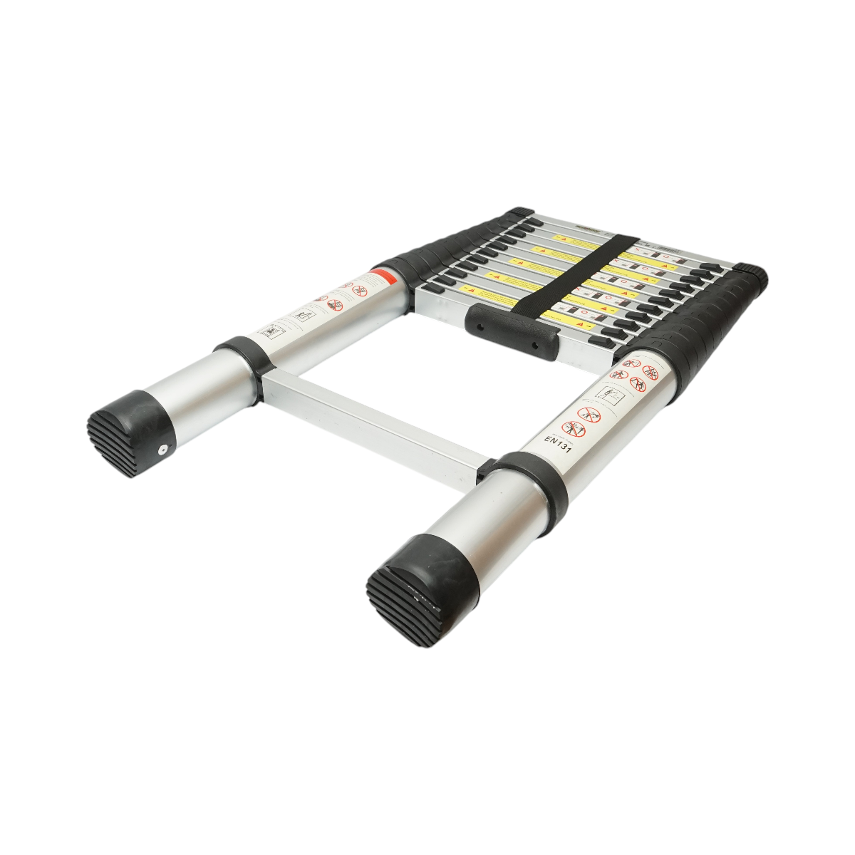 Scara aluminiu telescopica 3.8m, 13 trepte antiderapante, sarcina maxima 150kg Breckner Germany - imagine 6