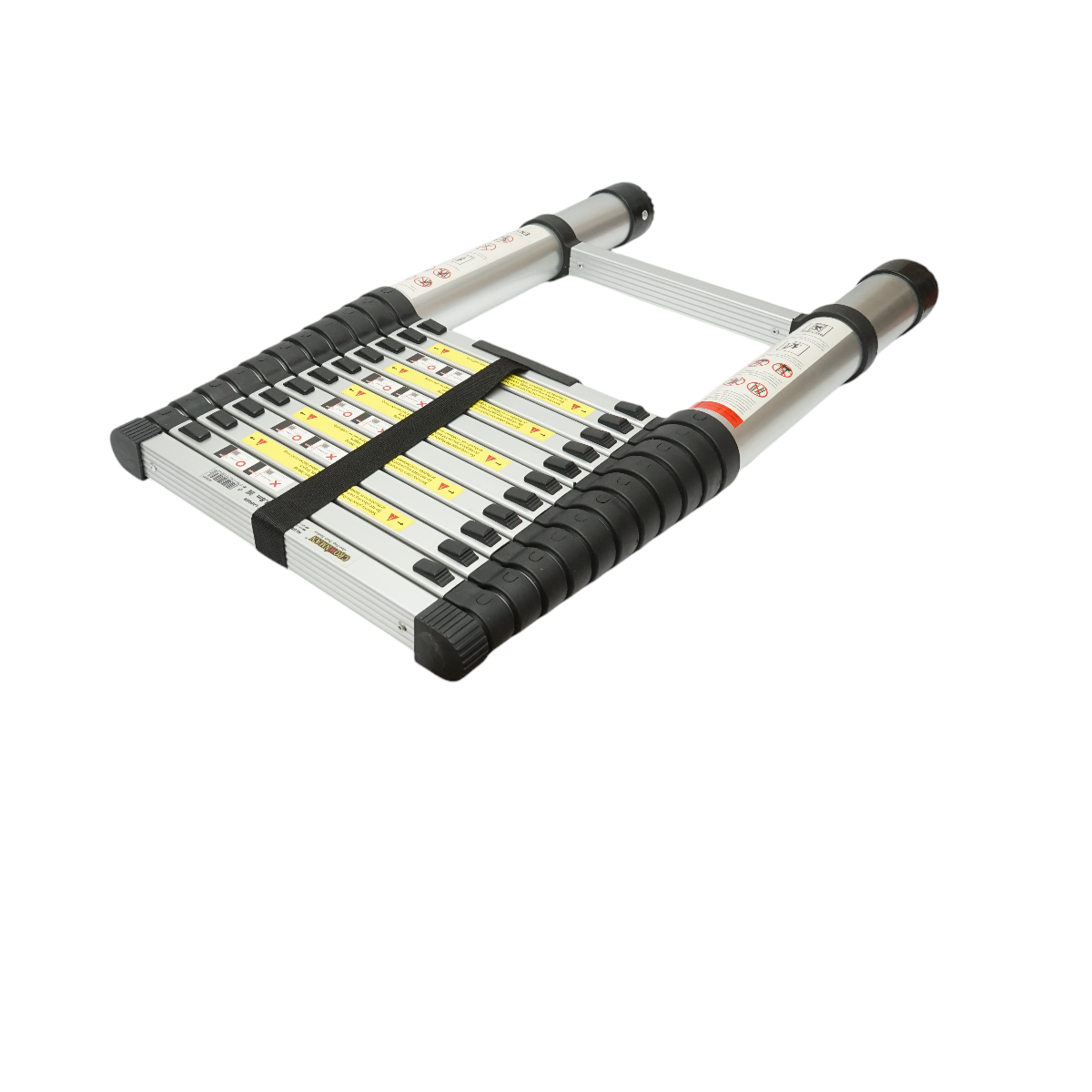 Scara aluminiu telescopica 3.8m, 13 trepte antiderapante, sarcina maxima 150kg Breckner Germany - imagine 5