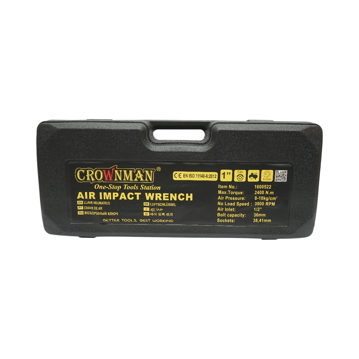 Pistol pneumatic de impact reversibil 1 inch, 2400Nm, 3900rpm, presiune maxima 8 bar Crownman - imagine 8