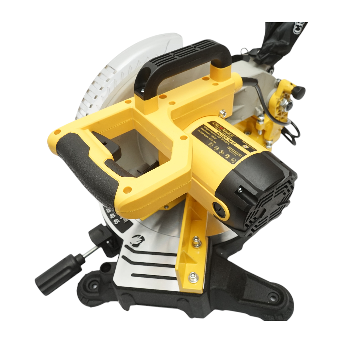 Fierastrau circular stationar 1850W, 220V, disc 255mm 40T, taiere inclinata 45°, 4200rpm Crownman - imagine 4