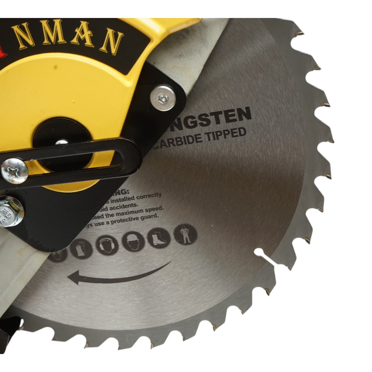 Fierastrau circular stationar 1850W, 220V, disc 255mm 40T, taiere inclinata 45°, 4200rpm Crownman - imagine 6
