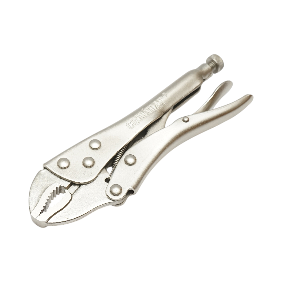 Cleste autoblocant cu falci curbate multifunctional 180mm profesional Crownman - imagine 3