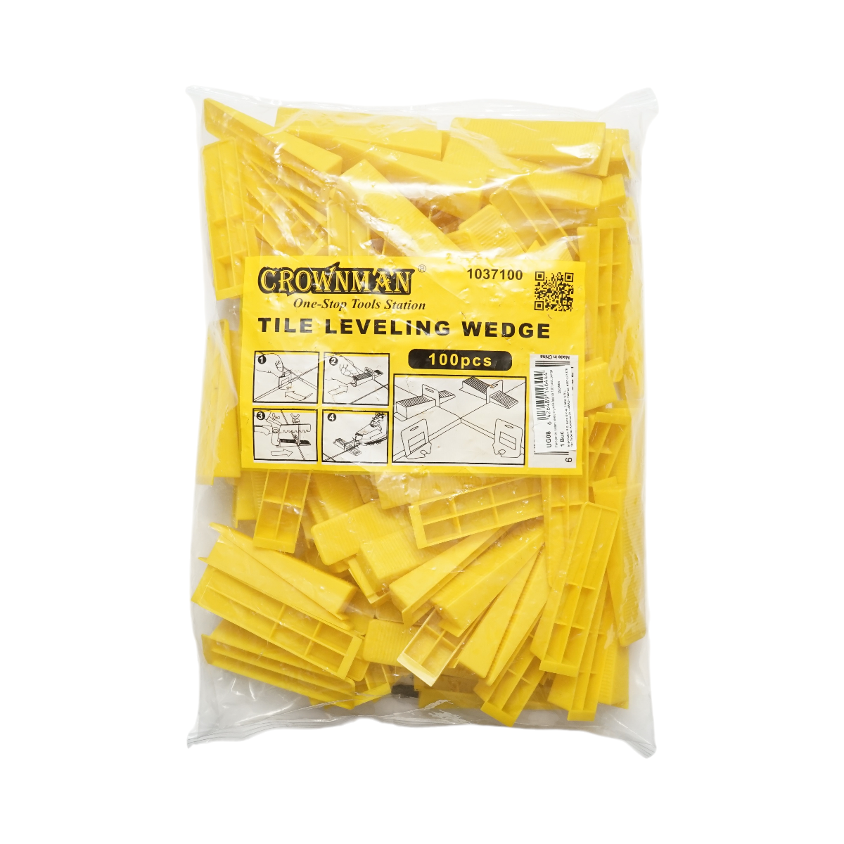 Pene sistem nivelare gresie si faianta 100 buc/set Crownman - imagine 2
