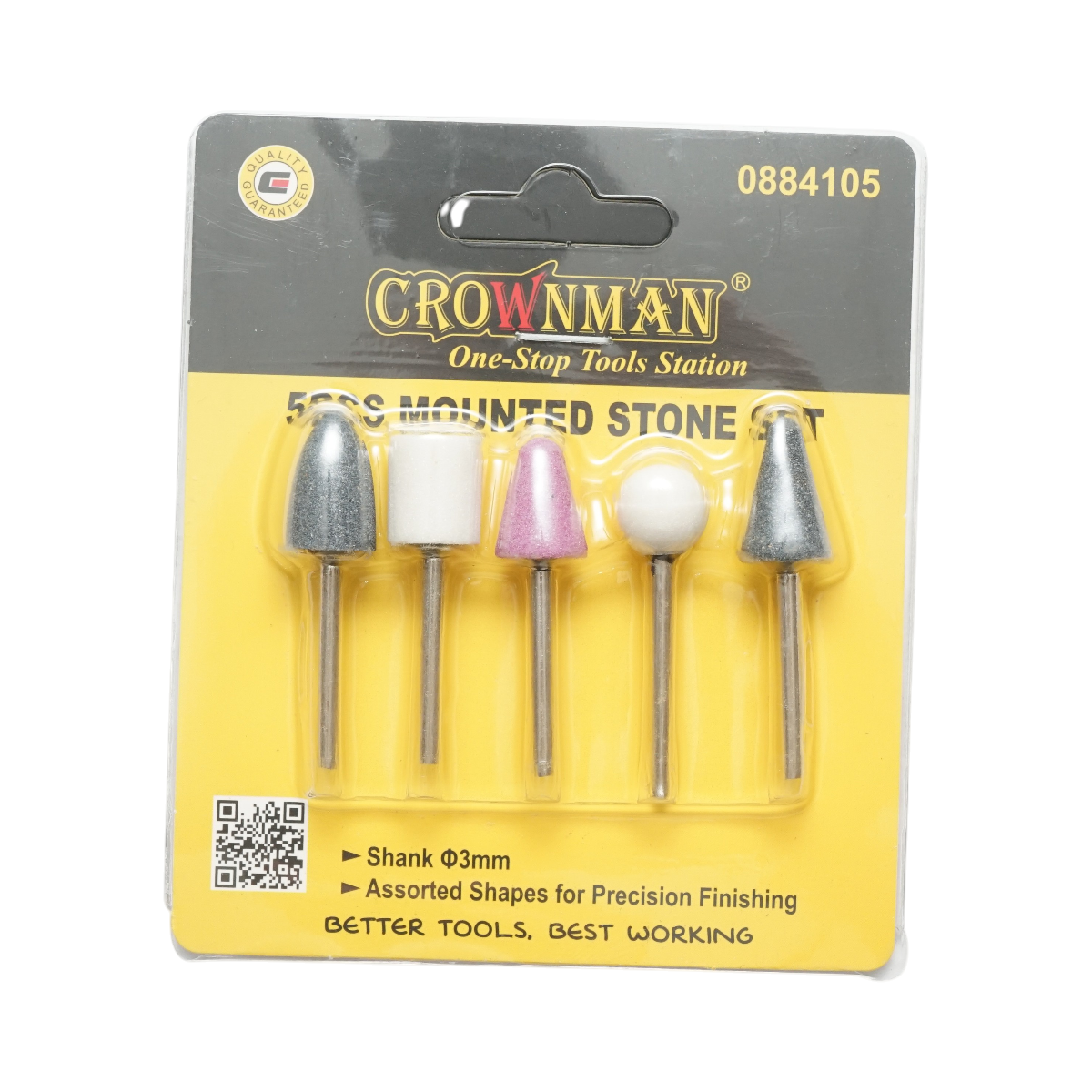 Set 5 pietre slefuire cu tija 3mm Crownman - imagine 5
