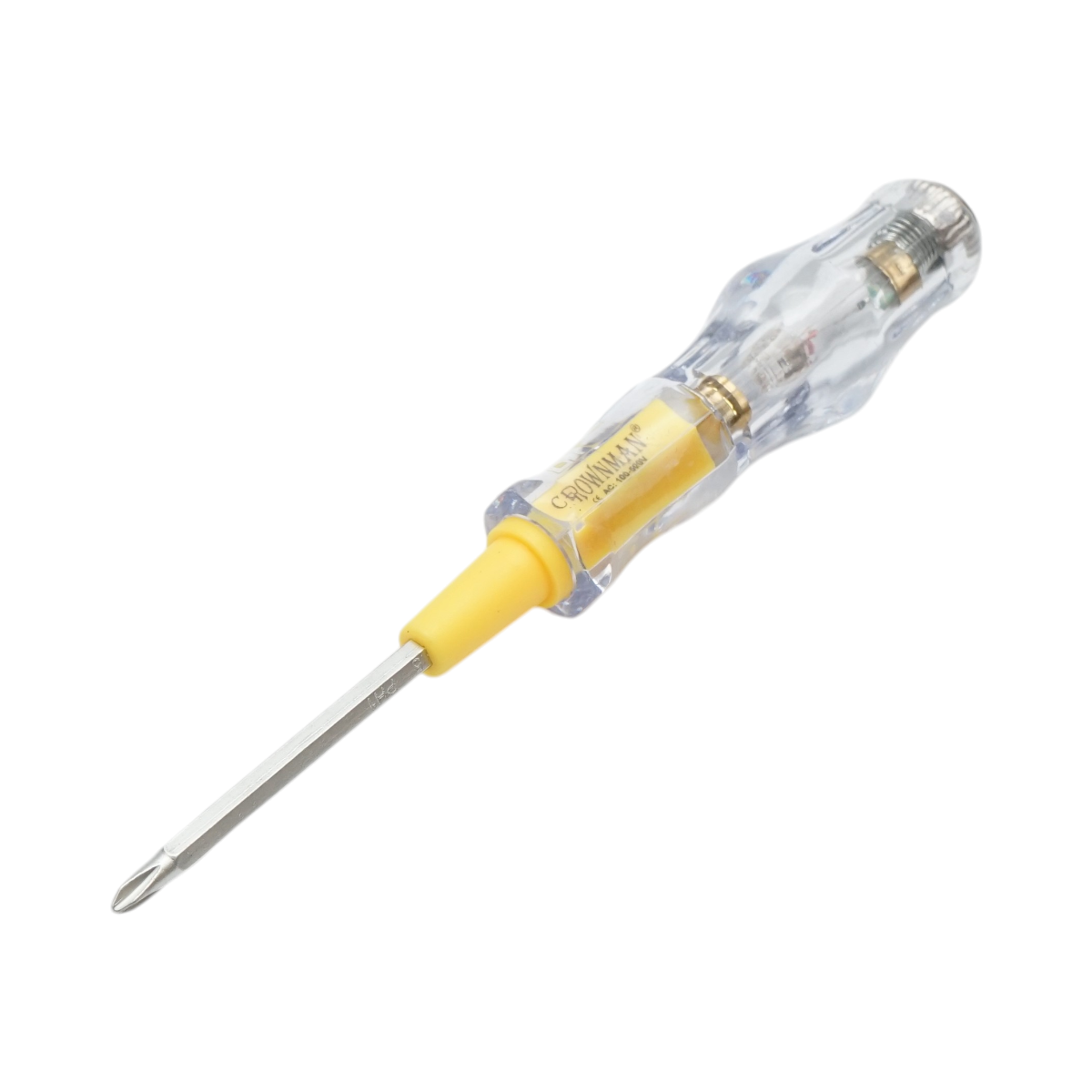 Surubelnita tester de tensiune 100-500V AC, cap dublu PH1/3.5x160mm Cr-V Crownman