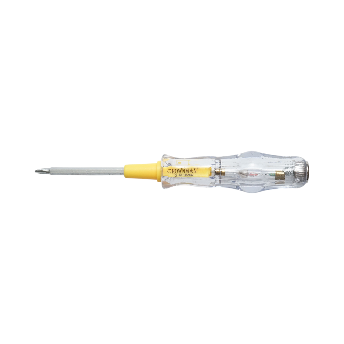 Surubelnita tester de tensiune 100-500V AC, cap dublu PH1/3.5x160mm Cr-V Crownman - imagine 3