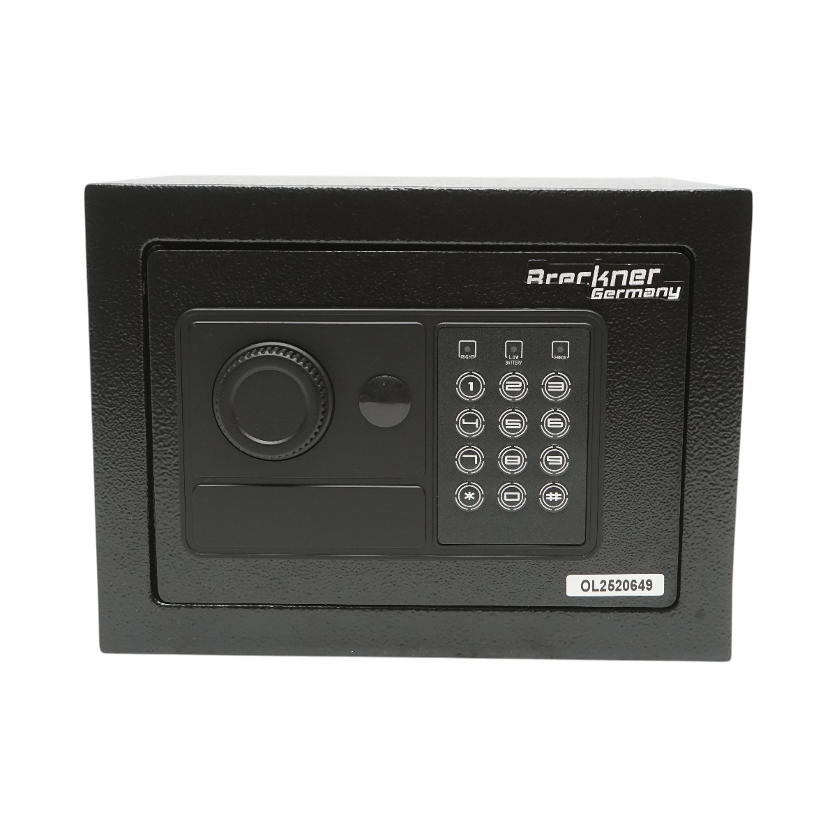 Seif mobila cu inchidere electronica si 2 chei 230x170x170mm Breckner Germany