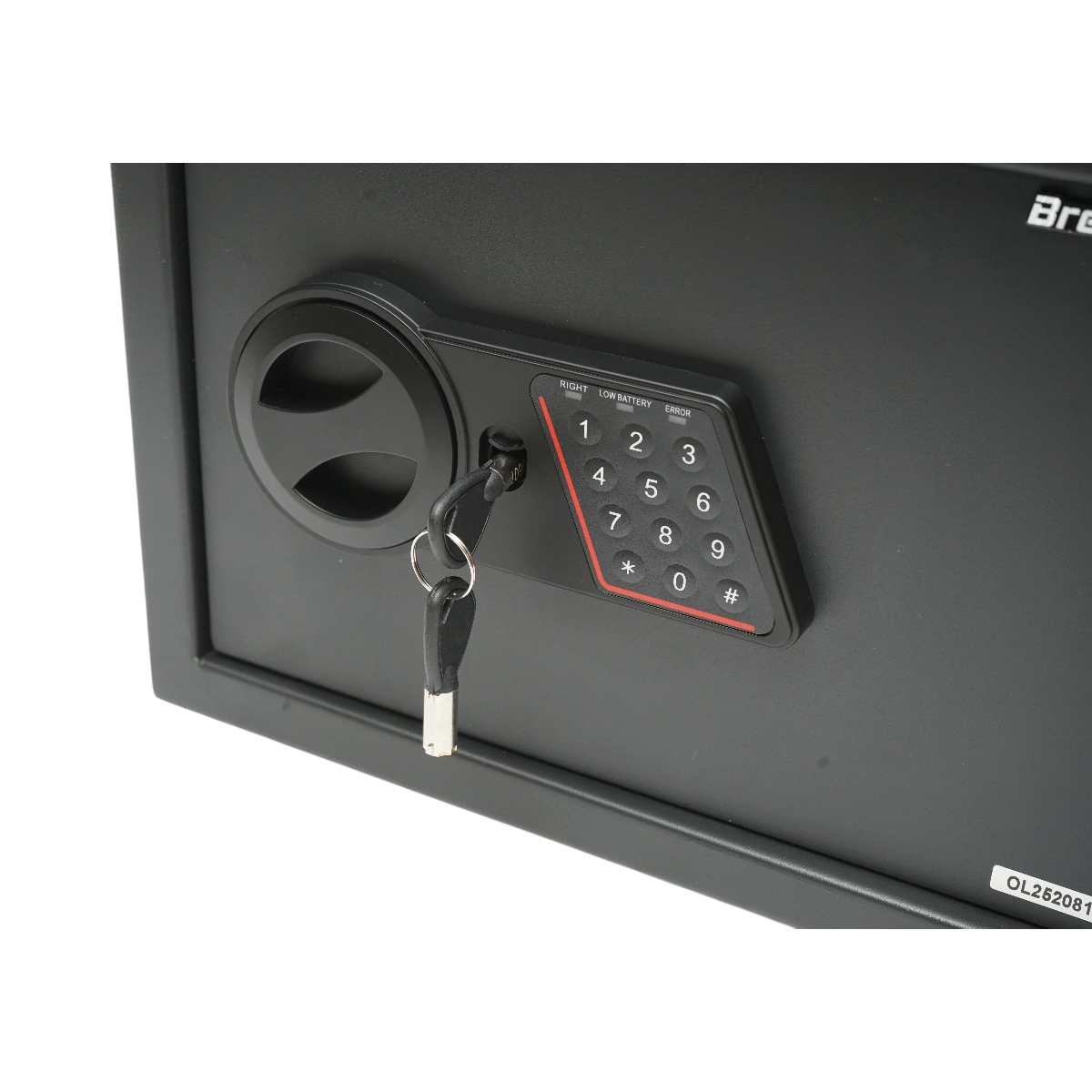 Seif mobila cu inchidere electronica si 2 chei 350x250x250mm Breckner Germany - imagine 3