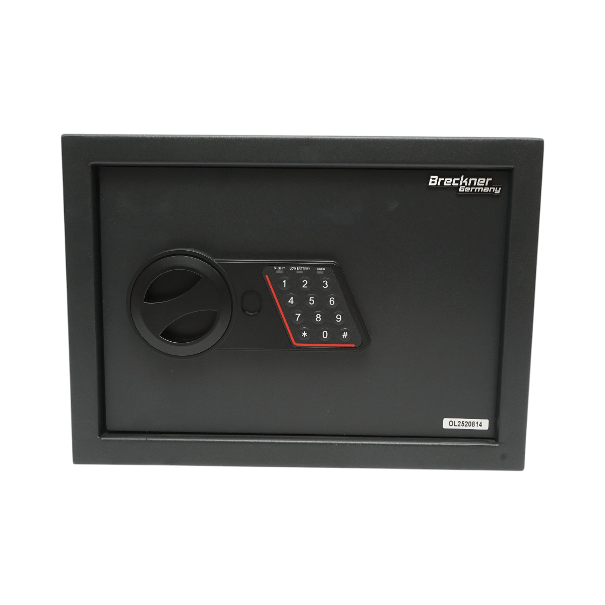 Seif mobila cu inchidere electronica si 2 chei 350x250x250mm Breckner Germany