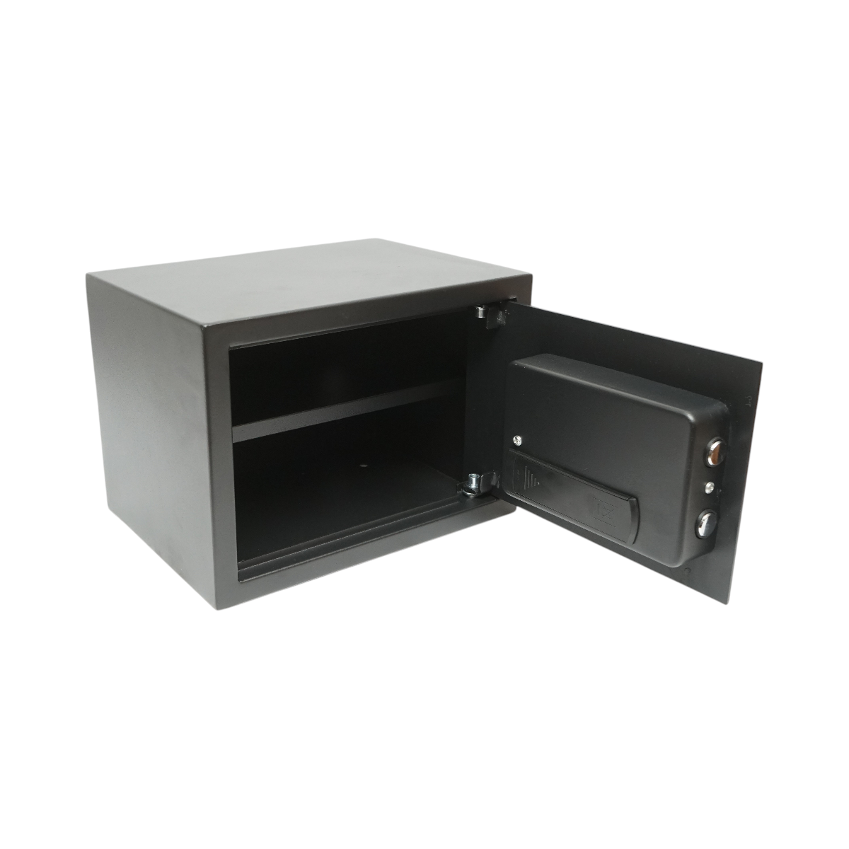 Seif mobila cu amprenta, alarma, inchidere electronica si 2 chei 350x250x250mm Breckner Germany - imagine 4