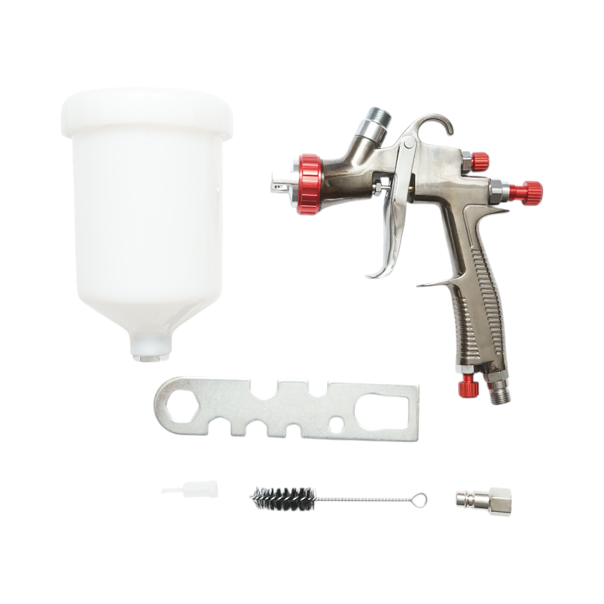 Pistol de vopsit cu aer comprimat profesional 600ml, duza 1.3mm, debit 180ml/min, presiune max. 3 bar - imagine 2