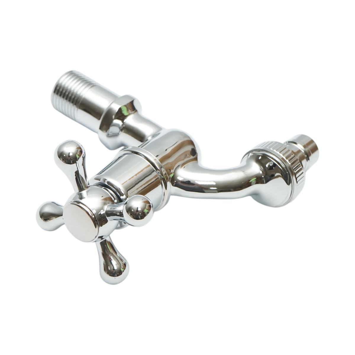 Robinet apa de serviciu, montaj perete, otel inoxidabil, crom lucios - imagine 4