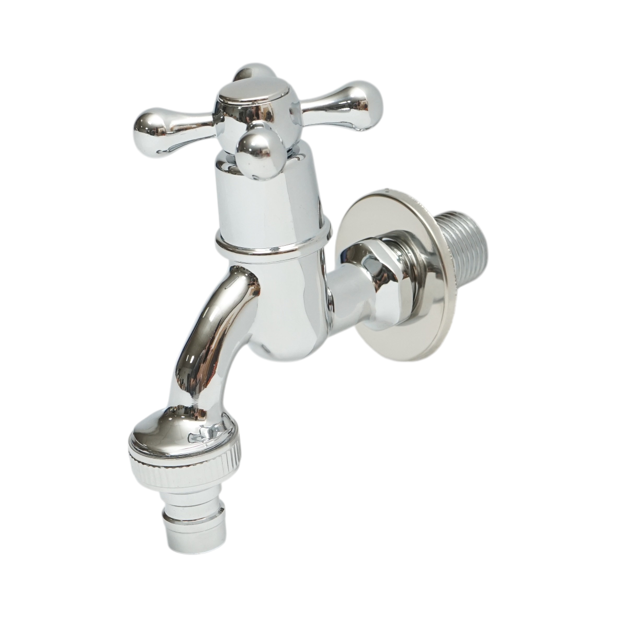 Robinet apa de serviciu, montaj perete, otel inoxidabil, crom lucios