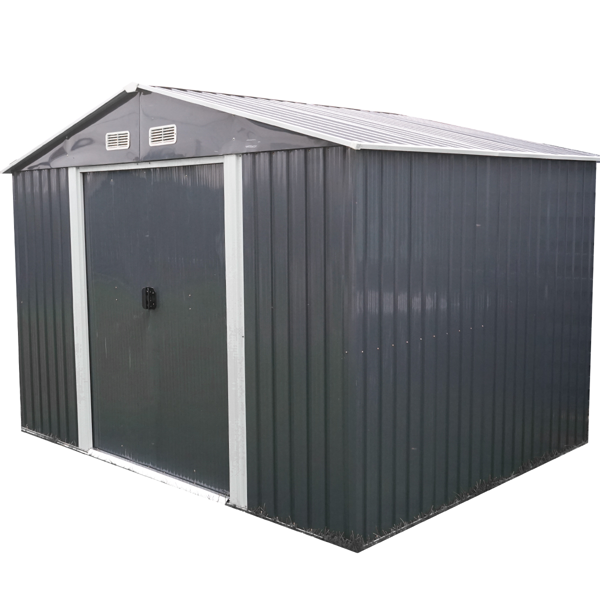 Magazie de gradina metalica 238x301x214cm - imagine 5