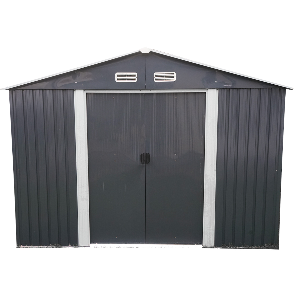 Magazie de gradina metalica 238x301x214cm - imagine 4