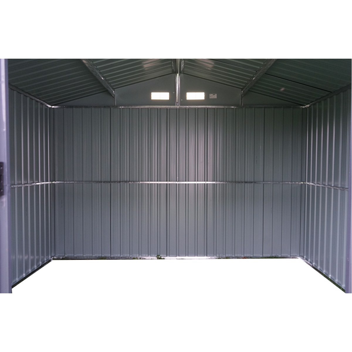 Magazie de gradina metalica 238x301x214cm - imagine 7