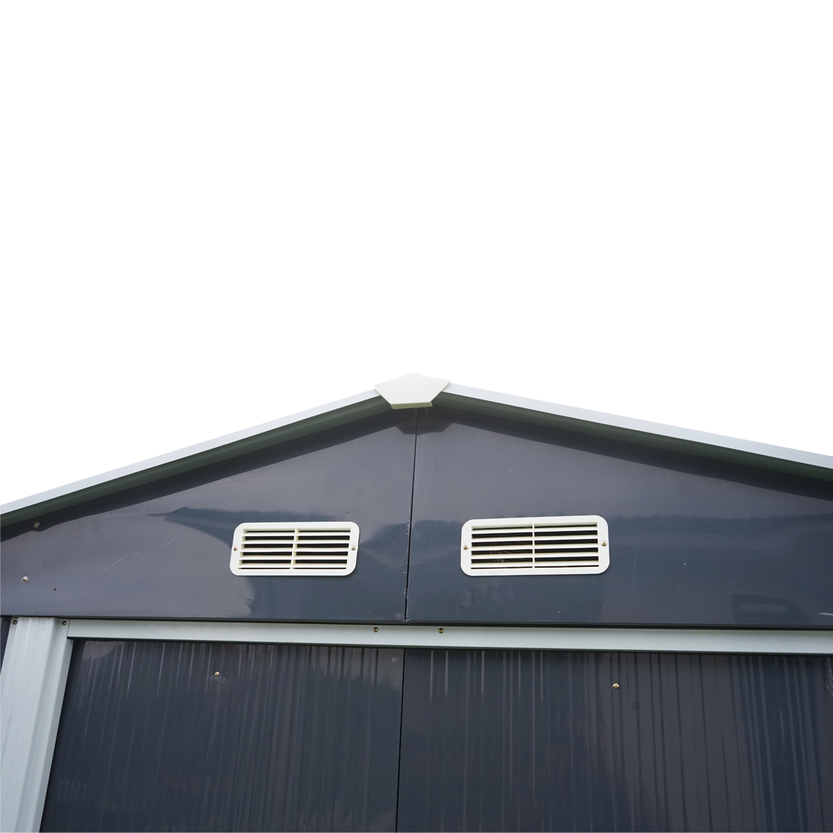 Magazie de gradina metalica 174x236x206cm - imagine 10