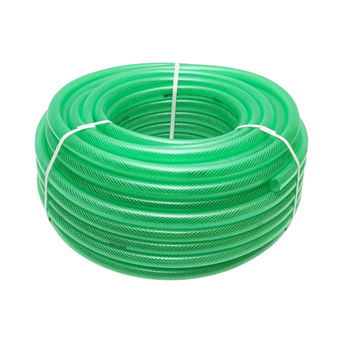 Furtun gradina PVC transparent 3/4 inch (19mm) cu insertie textila impletita 50m/rola Breckner Germany