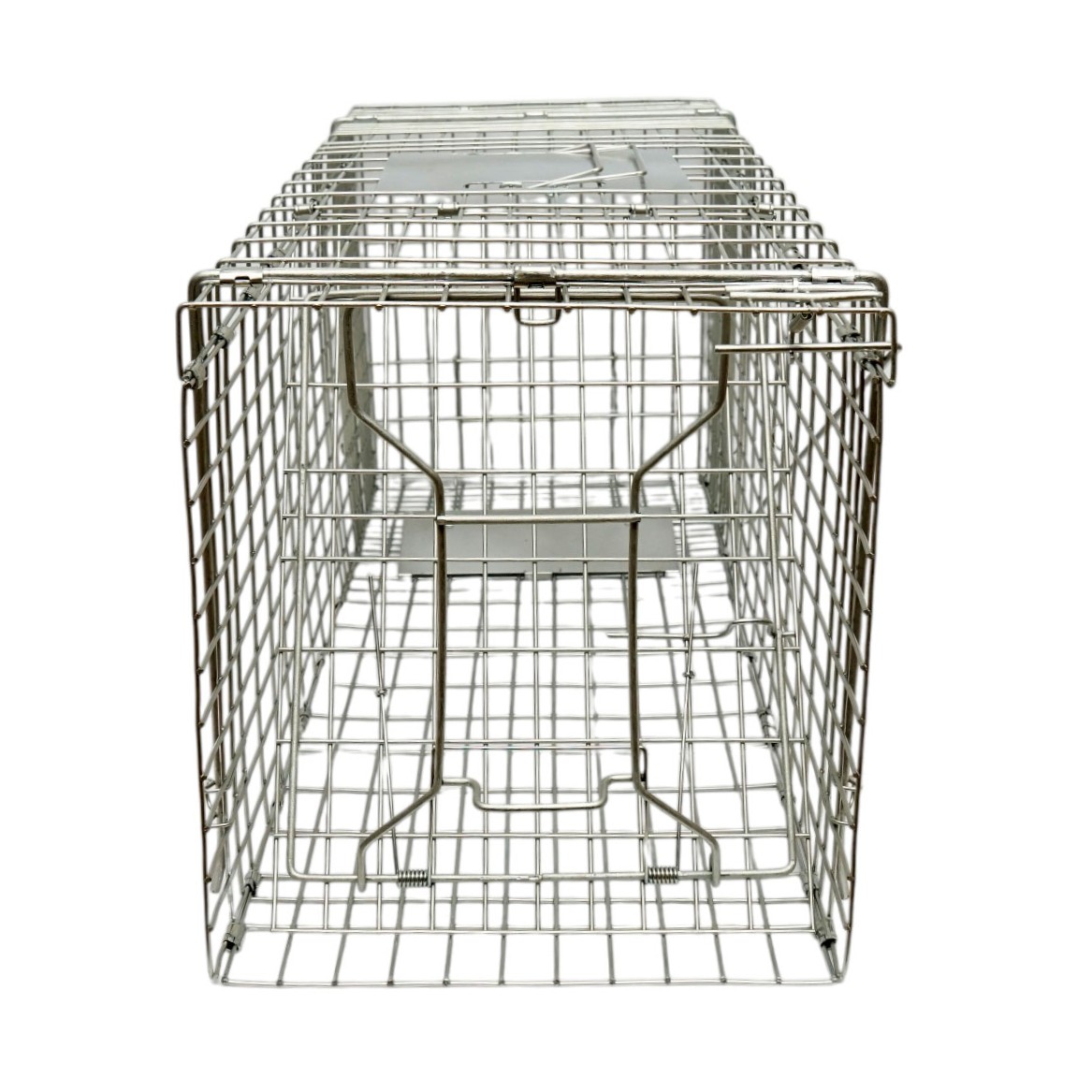 Capcana animale salbatice tip colivie robusta metalica 78x30x32cm - imagine 2