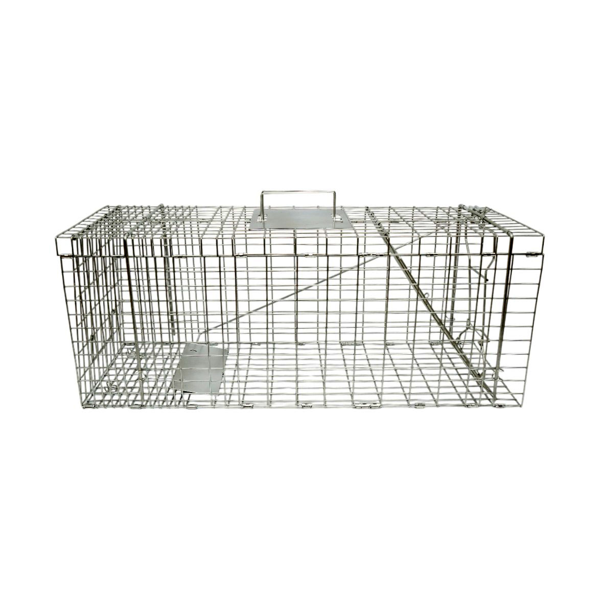 Capcana animale salbatice tip colivie robusta metalica 78x30x32cm