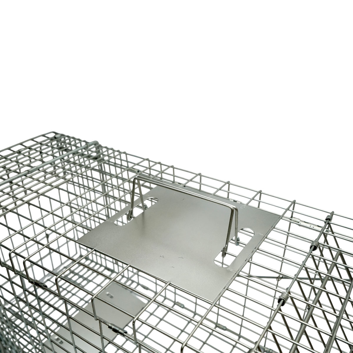 Capcana animale salbatice tip colivie robusta metalica 78x30x32cm - imagine 5