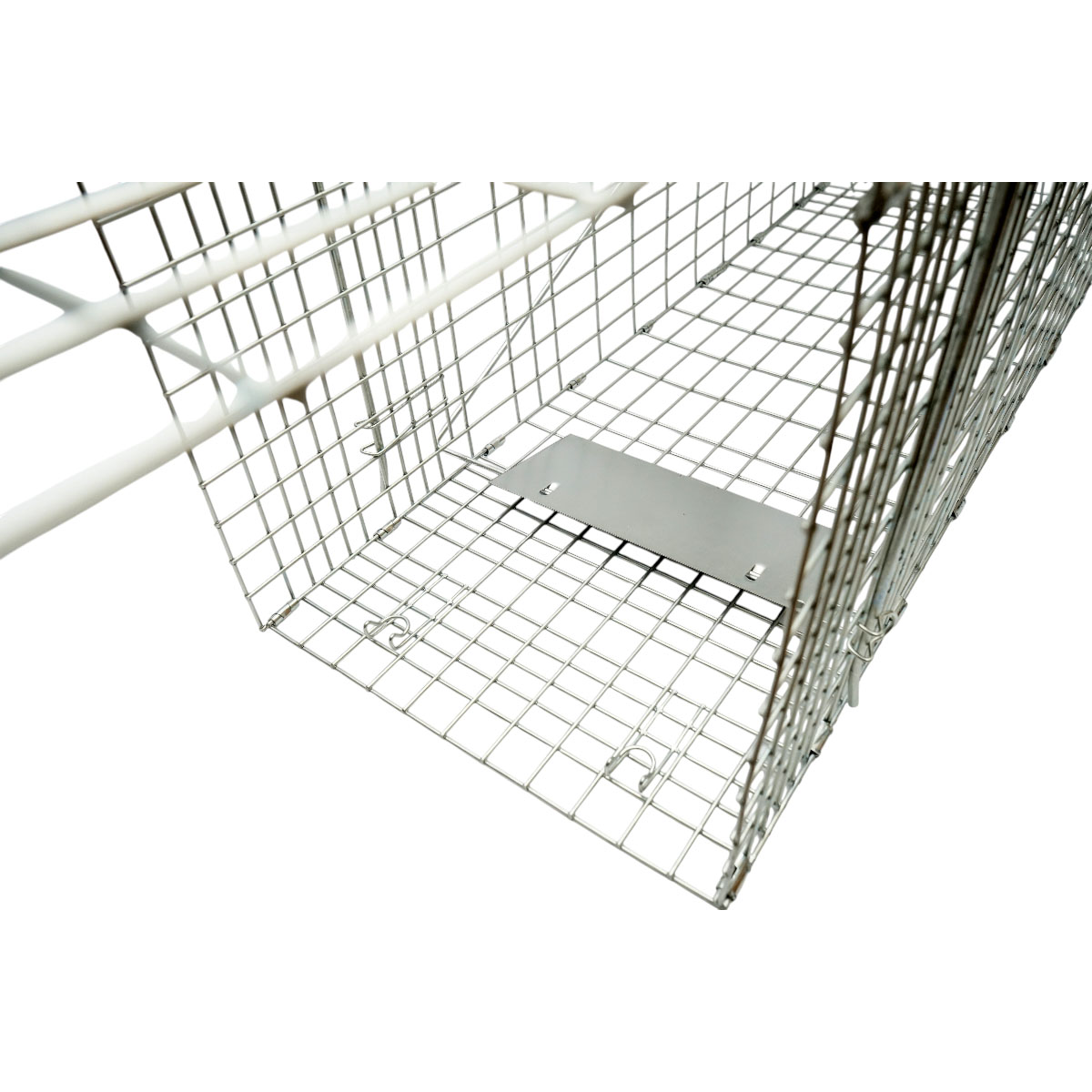 Capcana animale salbatice tip colivie robusta metalica 78x30x32cm - imagine 4