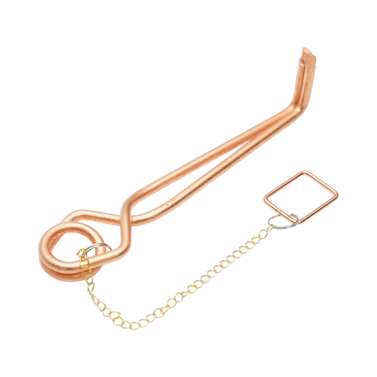 Capcana otel clasica cu arc si lant pentru cartite, popandai si soareci de camp 17x9x7cm - imagine 3