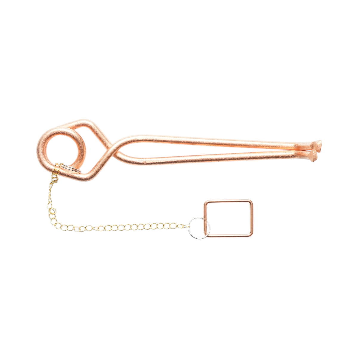 Capcana otel clasica cu arc si lant pentru cartite, popandai si soareci de camp 17x9x7cm - imagine 2