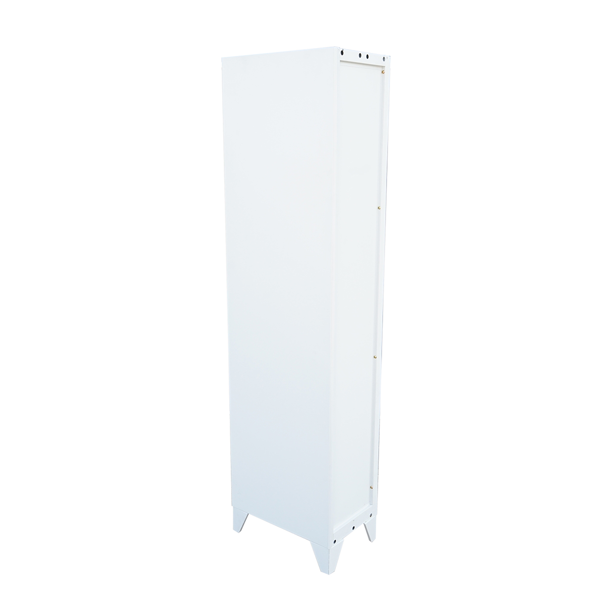Dulap metalic fiset tip vestiar gri cu 1 usa securizata si 5 rafturi 1700x300x450mm - imagine 3