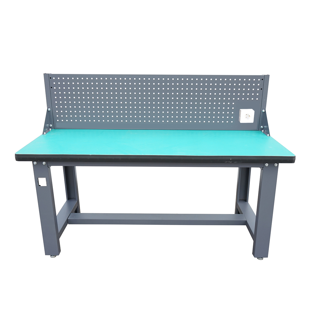 Masa, banc de lucru atelier cu priza 220V si panou perforat 1800x750x800+450mm - imagine 2