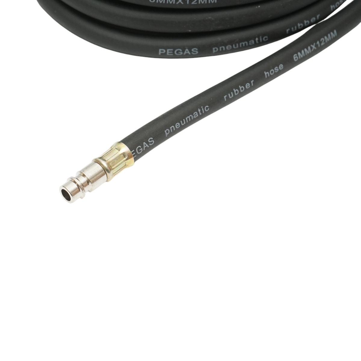 Furtun aer compresor 12m cauciucat 6x12mm si cuple rapide universale - imagine 4