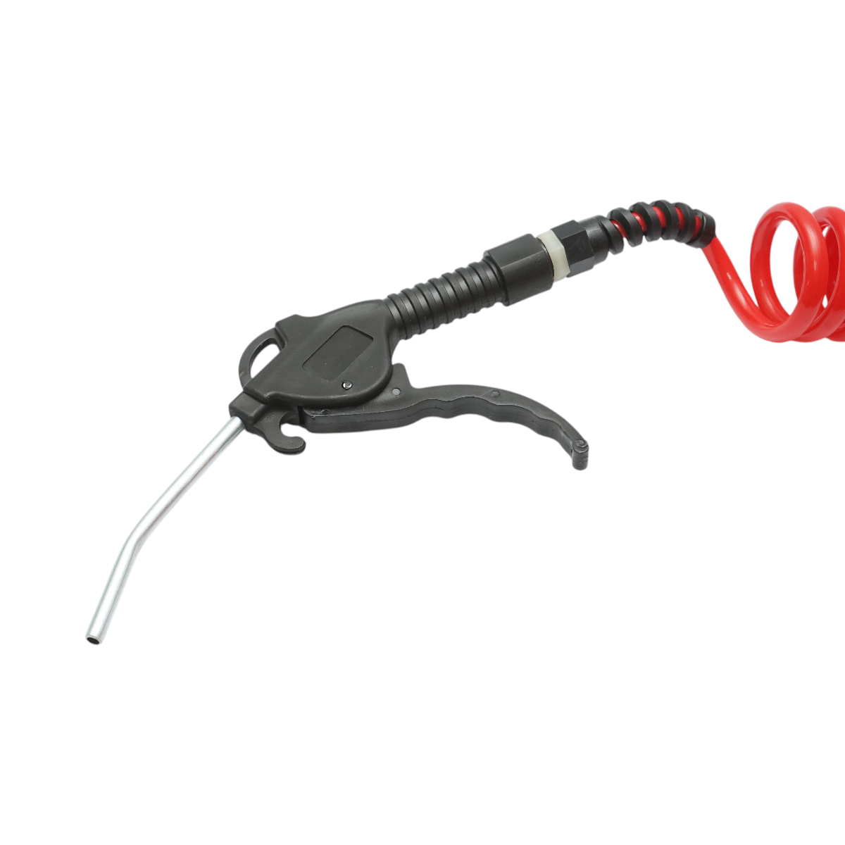 Pistol suflat aer comprimat cu furtun spiralat PE 5m si racord filet interior M12 - imagine 3