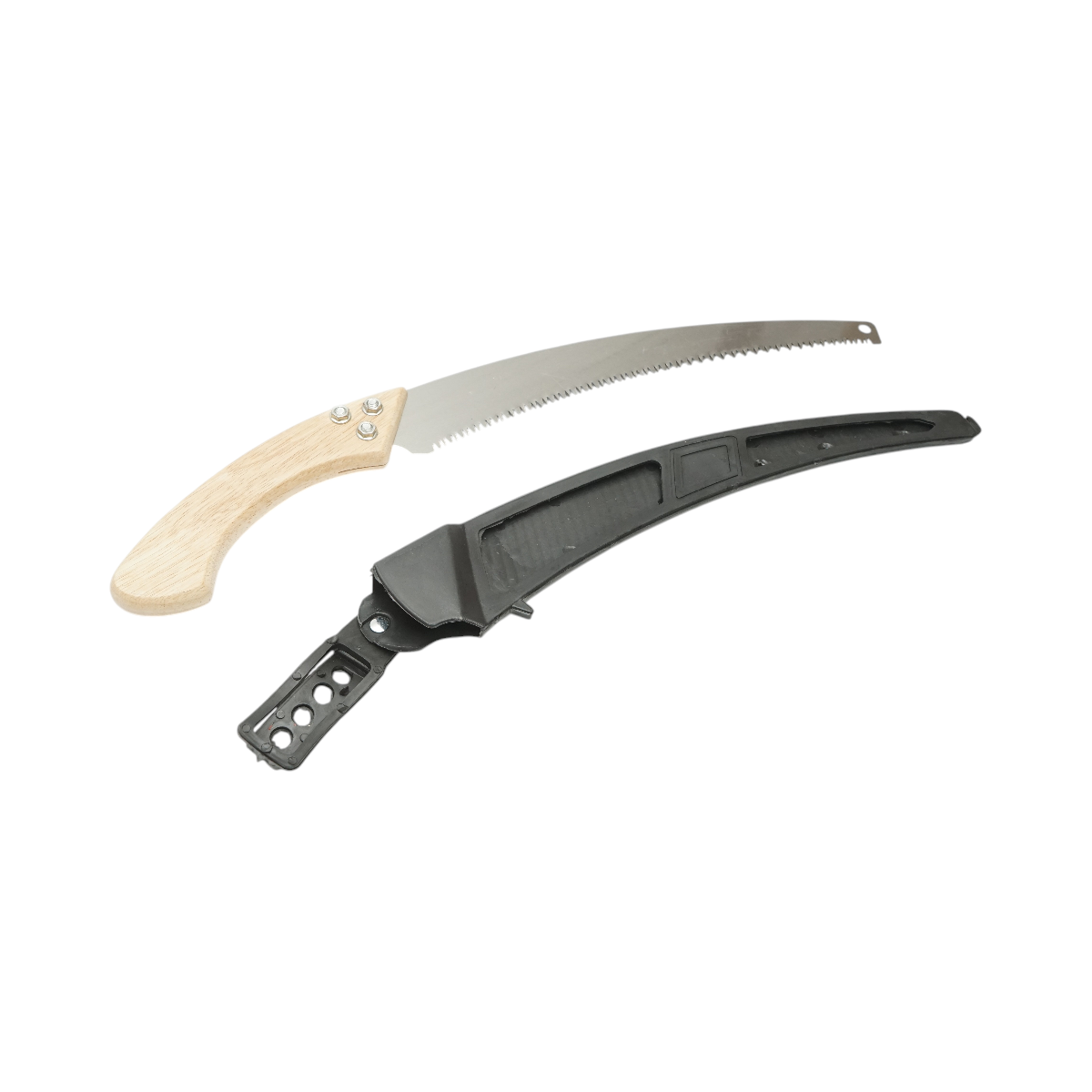 Fierastrau manual de gradina 350mm, teaca protectie, lama otel curbata, maner lemn