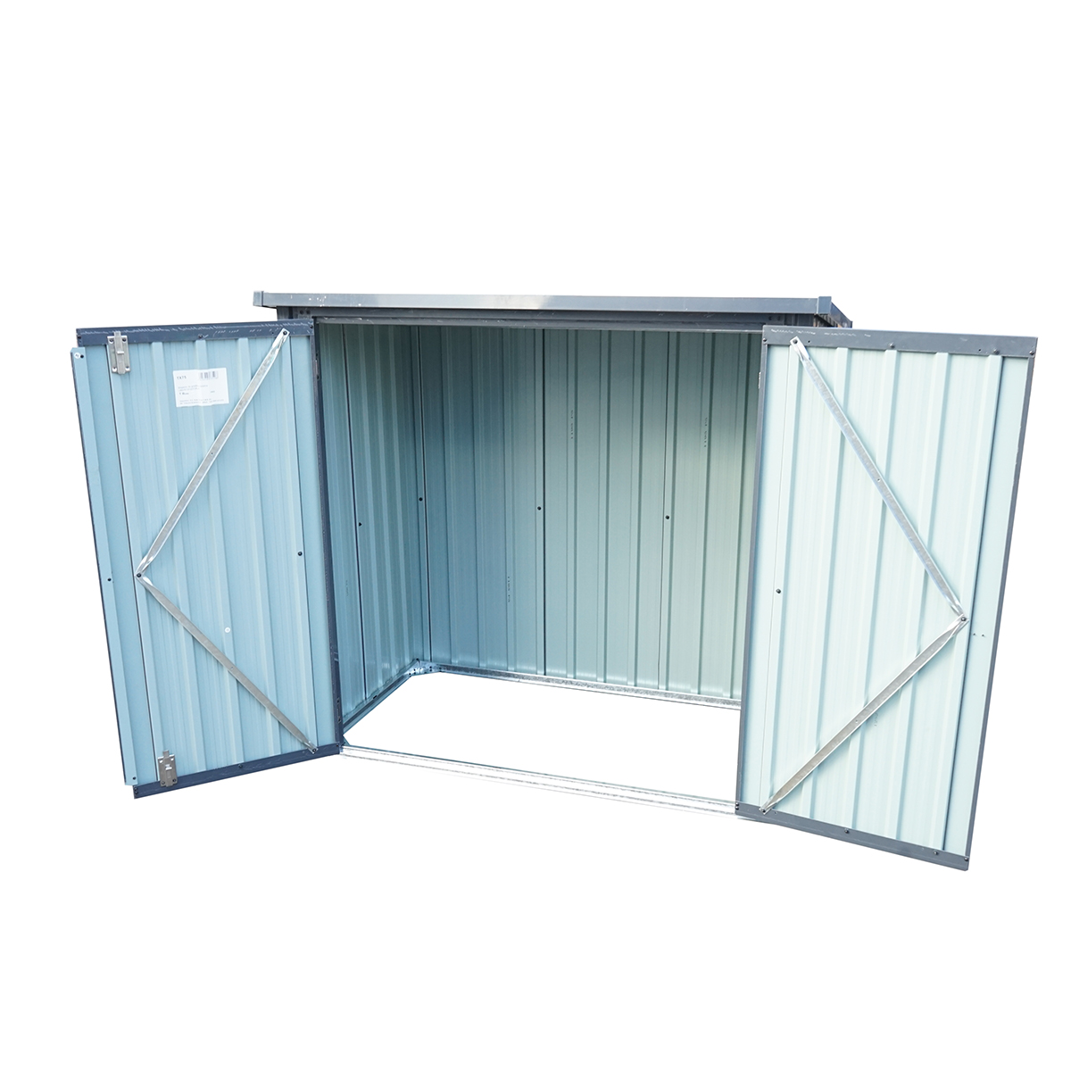 Magazie metalica pubele gunoi 86x147x134cm - imagine 3