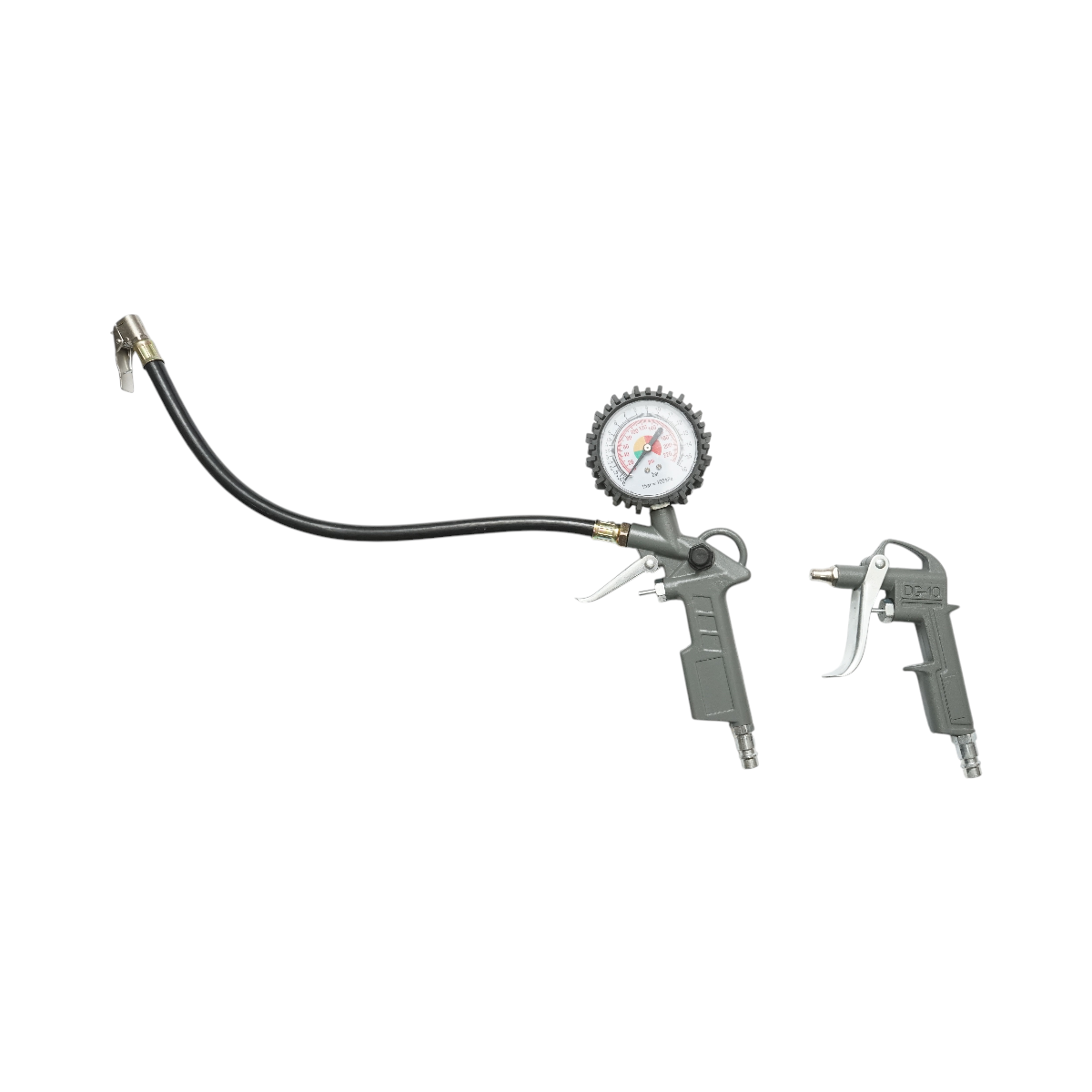 Set 5 piese aer comprimat cu furtun spiralat 5m, pistol spalat, vopsit, umflat si suflat aer - imagine 4