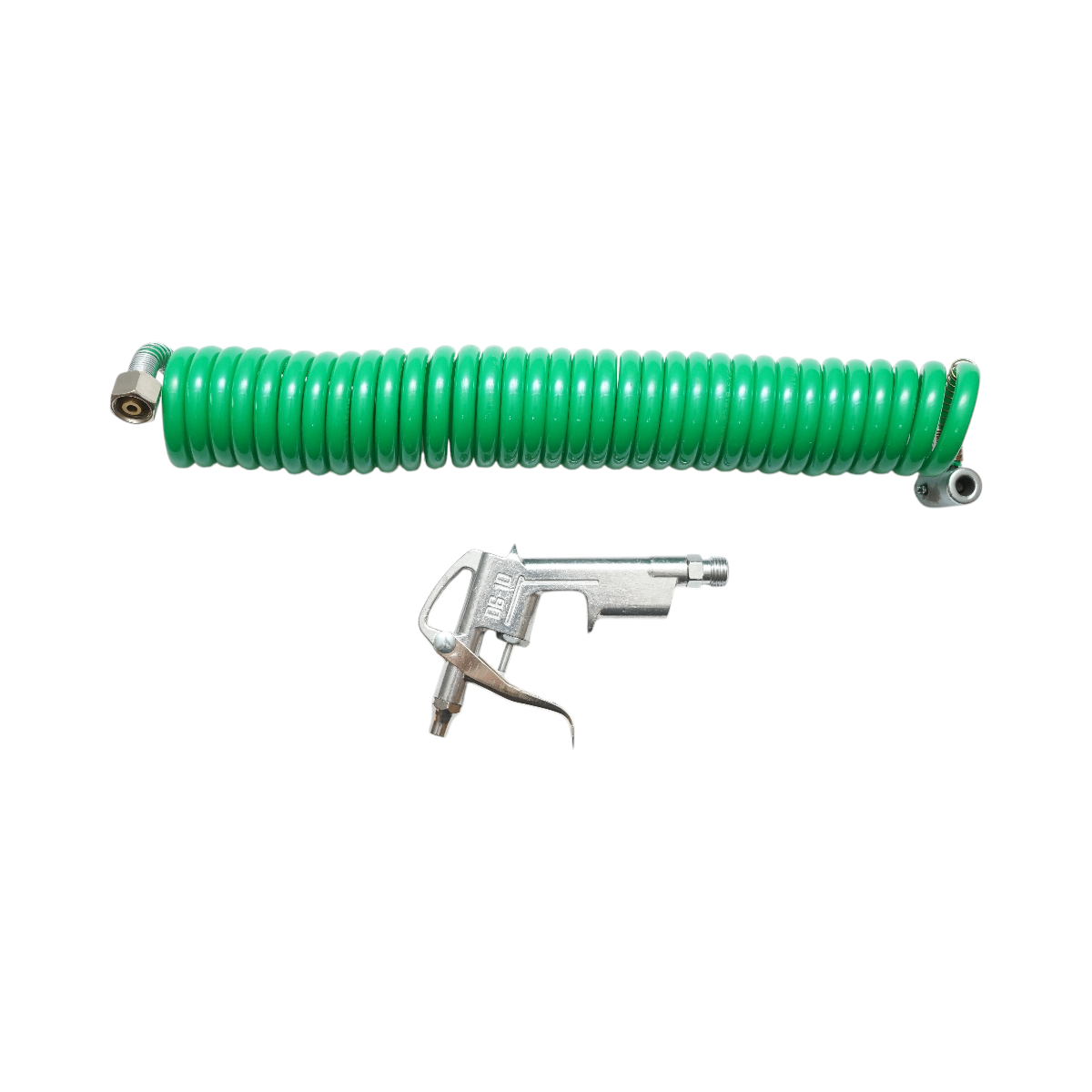 Pistol suflat aer comprimat cu furtun spiralat 5m si racord filet interior M12 - imagine 2