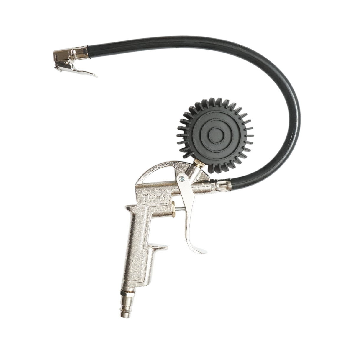 Pistol umflat roti cu furtun si manometru mecanic 0-15 bar - imagine 2