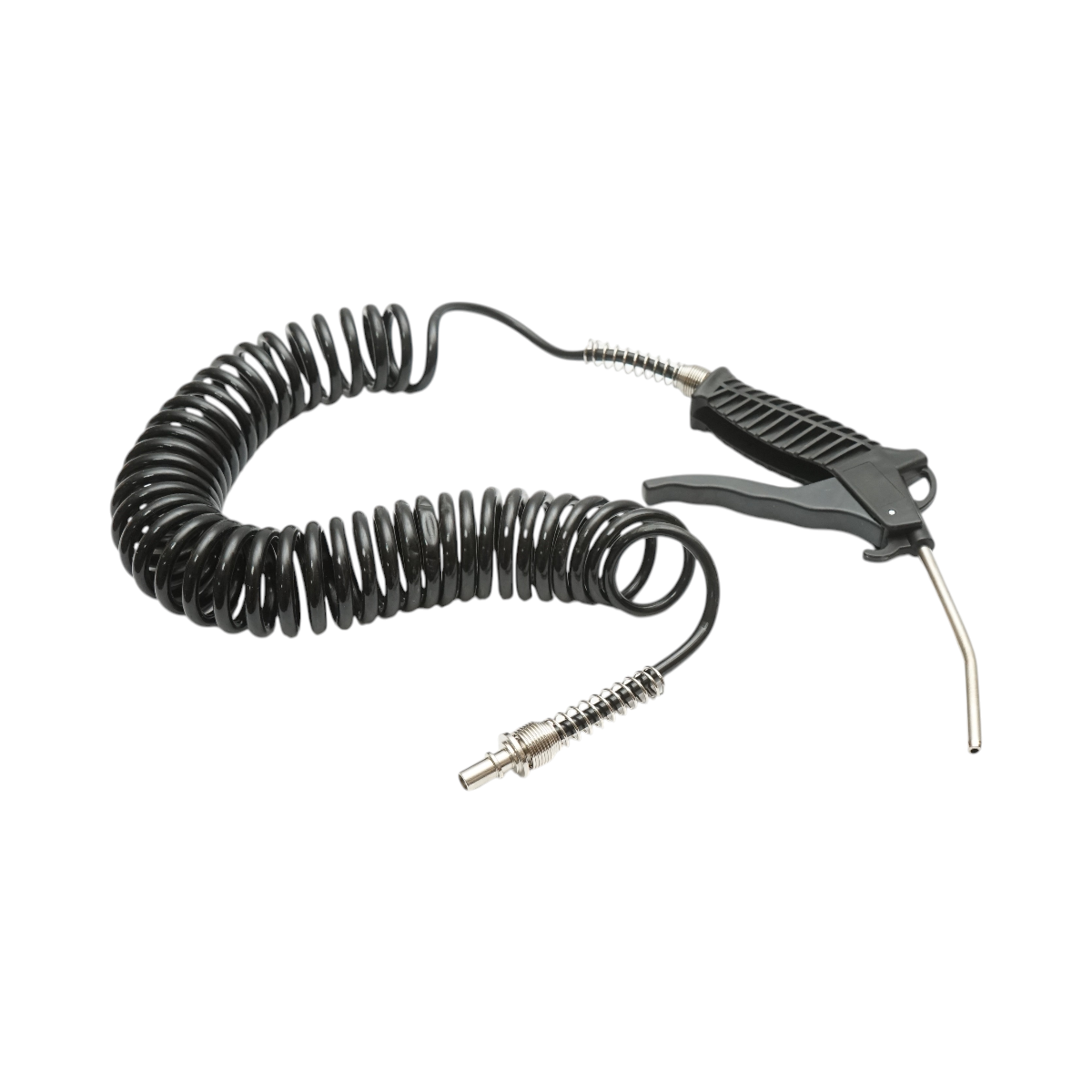 Pistol suflat aer comprimat cu duza 120mm, furtun spiralat 5m si cupla rapida tata 1/4 - imagine 2