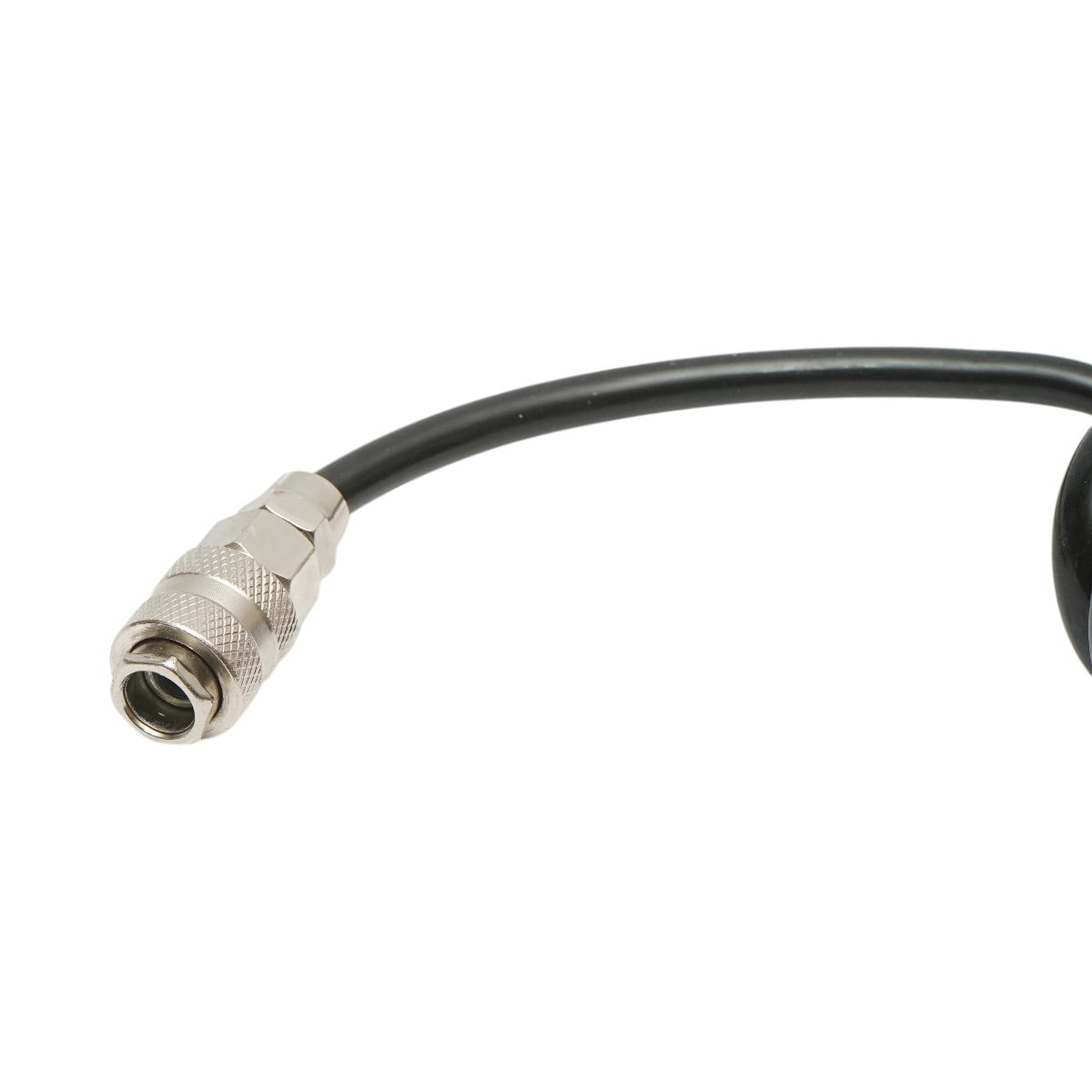 Pistol suflat aer comprimat cu duza 120mm, furtun spiralat 5m si cupla rapida mama 1/4 - imagine 4