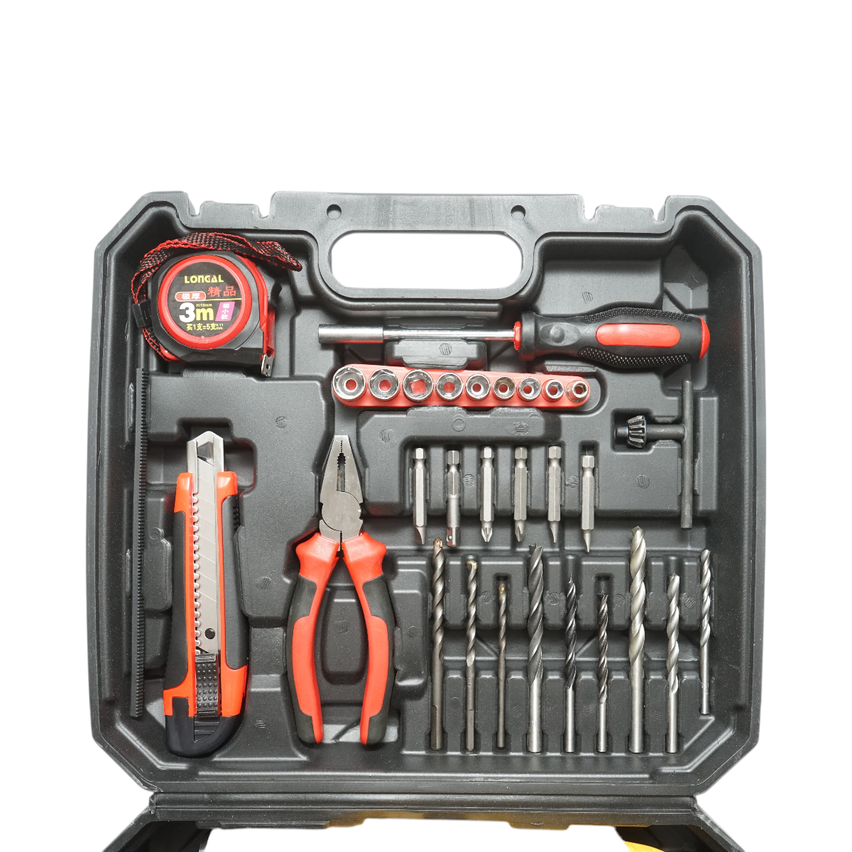 Trusa bormasina cu percutie 600W, 220V, mandrina 13mm, turatie 3300rpm cu scule si unelte 38 piese Breckner Germany - imagine 6