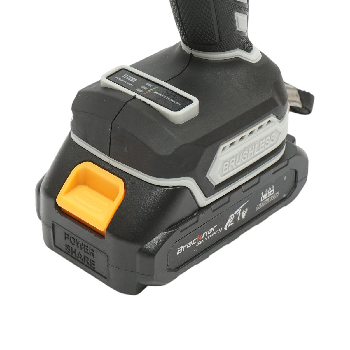 Masina de insurubat si gaurit fara perii cu 2 baterii litiu 21V/1.5Ah, cuplu 40Nm, mandrina 10mm, turatie 1350rpm Breckner Germany - imagine 6